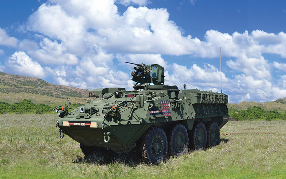 Compact Laser Weapon System mounted on Stryker